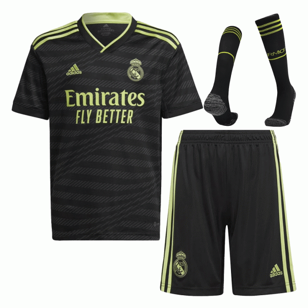 Real Madrid Soccer Jersey Third Away Whole Kit(Jersey+Shorts+Socks) Replica 2022/23